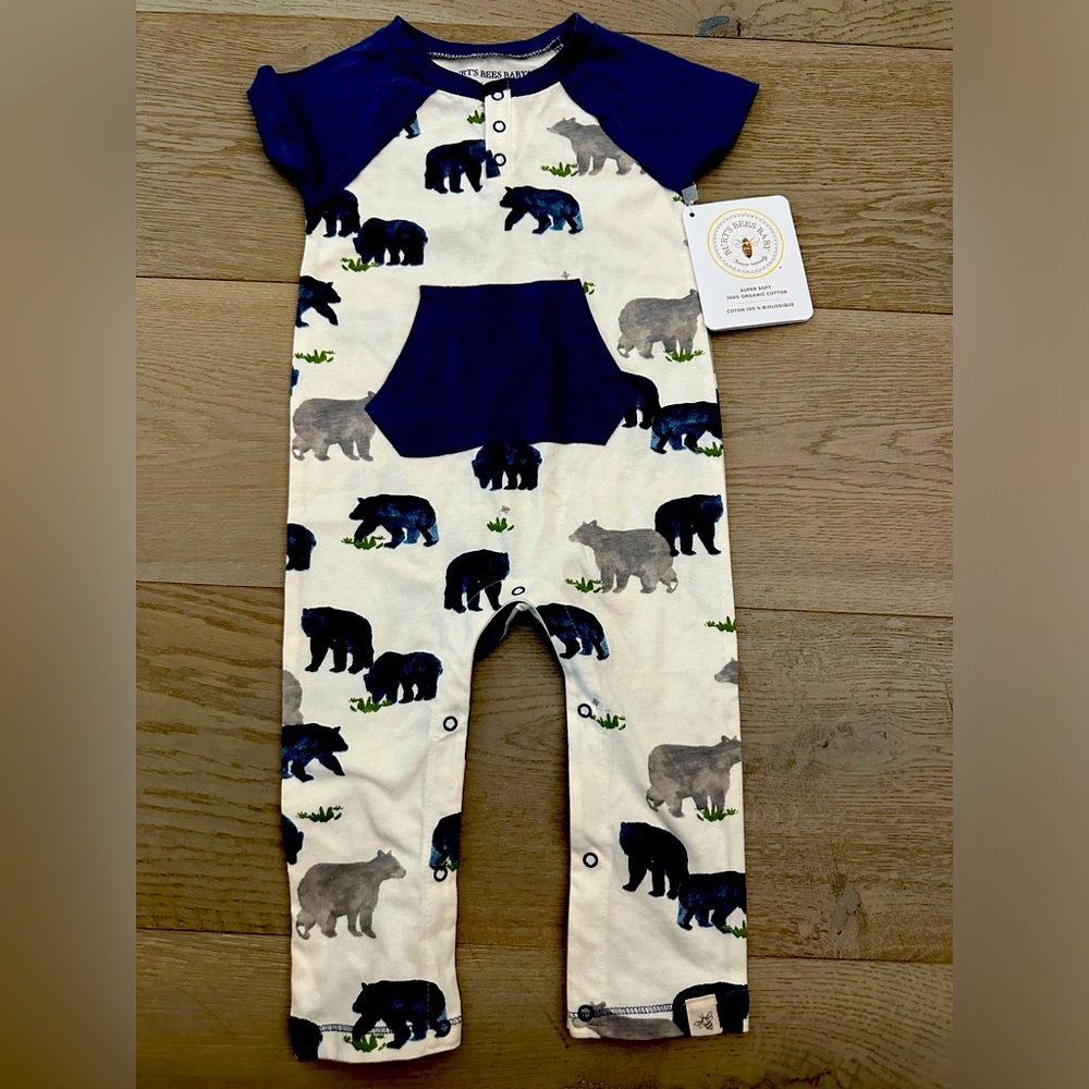 Burt's Bees Baby Onesie Jumpsuit- size 6-9 months